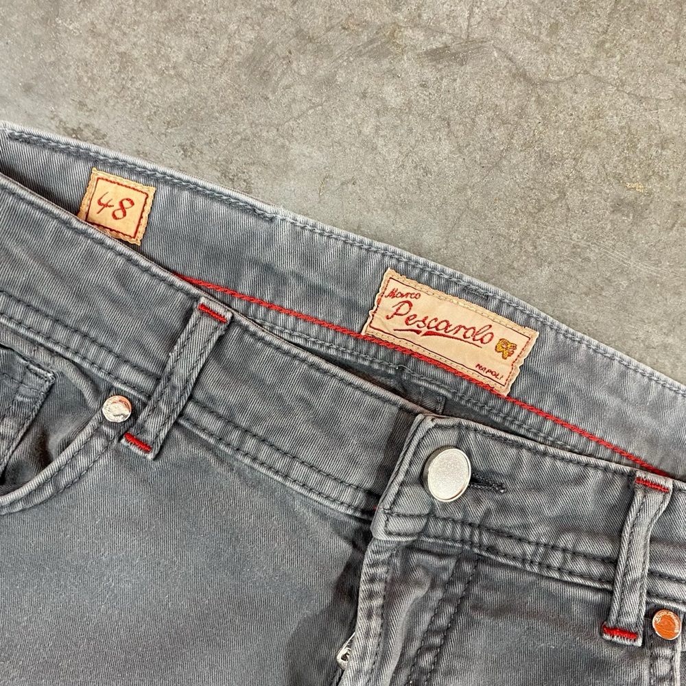 Marco Pescarolo Gray Slim Fit Jeans mens Size 48 - Picture 2 of 10